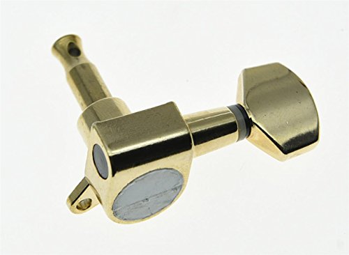 KAISH Gold 6 Inline Tuning Keys Guitar Tuners Machine Heads for Strat Tele