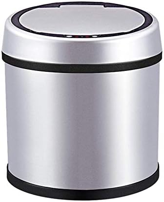 Automatic Trash Can Garbage Bin Dustbins Waste Bin with Stainless Steel, Touchless Motion Sense Function,Easy to Clean for Kitchen,Bedroom,Bathroom,Office,Home,6L