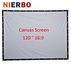 120 Inches Wall Mounted Matt White Portable Folding