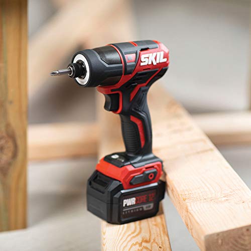 SKIL PWRCore 12 Brushless 12V 1/4 Inch Hex Cordless Impact Driver, Bare