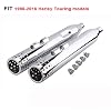 4 “Uitlaat Megafoon Slip-On Uitlaat Zwitserse Kaas Tip Voor 1995-2016 FLH FLT Bagger Touring modellen/Electra Glide, Street Glide, Road Glide, Ultra Glide, Dresser Road King