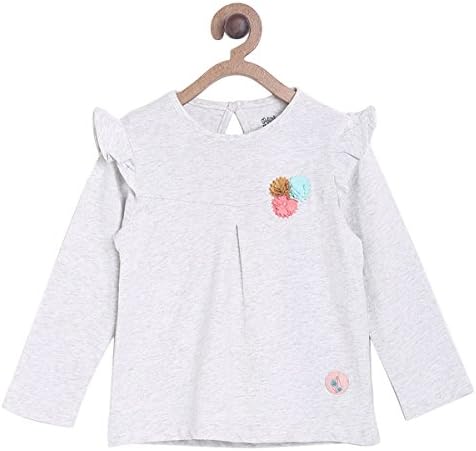 MINI KLUB Girls' Plain Regular Fit T-Shirt