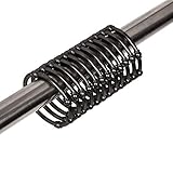 Cosfy Shower Curtain Rings Hooks for Bathroom Stainless Steel Rust-Resistant Shower Rods Curtain Rings, Set of 12 (Bronze)