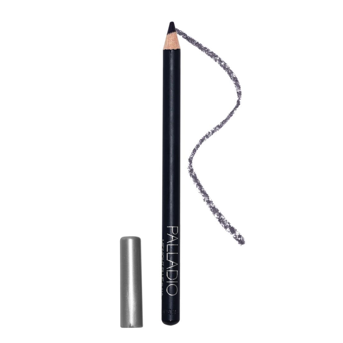 Palladio Wooden Eyeliner Pencil, Thin Pencil Shape, Easy Application, Firm yet Smooth Formula, Perfectly Outlined Eyes, Contour and Line, Long Lasting, Rich Pigment, Midnight Blue — image 1