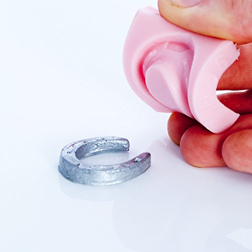 Miniature Horse Shoe Silicone Mold Chocolate, Fondant, Candy, Resin, Clay, Flexible and Easy to Use. Creates a small horse shoe perfect size for earrings. - Thumbnail 2