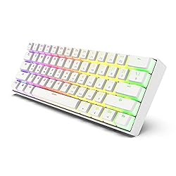 GK GAMAKAY MK61 RGB Pudding Keyboard, 61 Keys