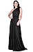 KOH KOH Womens Long Bridesmaid One Shoulder Convertible Wrap Cocktail Maxi Dress