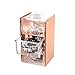 Rose Gold Acrylic Vanity Organizer Makeup Organizer Storage Drawers, Desk Small Vanity Organizer, Qtip Holder Paper Clip Holder 3 Drawers - Moosy Life
