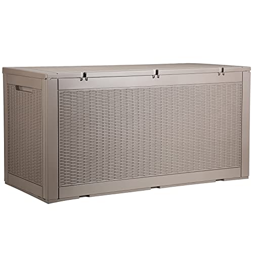 VEVOR Deck Box, 100 Gallon Outdoor Storage Box, 48.0" X 21.5" X 24.5