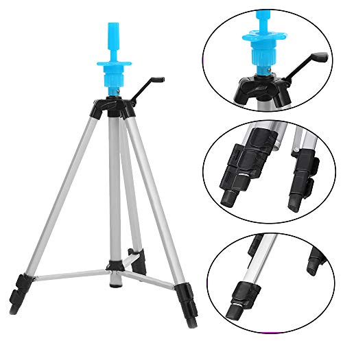 Anself Adjustable Wig Head Tripod Stand Mannequin Hairdressing Training Tripod Holder With Carry Bag - Thumbnail 7