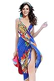 Dealkiller Beach Coverup Women's Spaghetti Strap Deep V-neck Backless Sarong