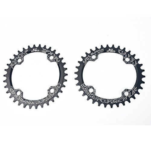 104BCD 36T Bike Single Chain ring for 9 10 11 Speed for Most Bicycle Road Bike Mountain BMX MTB-Red