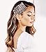 Kitsch Fashion Bobby Pin Set, Rhinestone Decorative Bobby Pins, Hair Accessories for Women, 3 Count (Straight Rhinestone)