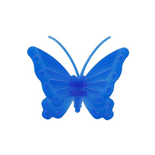 Kasmena 102pcs Assorted Colors Bike Bicycle Wheel Spokes Bead Plastic Clip Spoke Bead Derections,Butterfly Fish