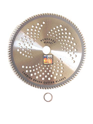 1 Blade 9" -100t -- Multi-Use Brush Specialty -- RENEGADE BLADE - Carbide Brush Cutter weed eater Blades, 230mm diameter