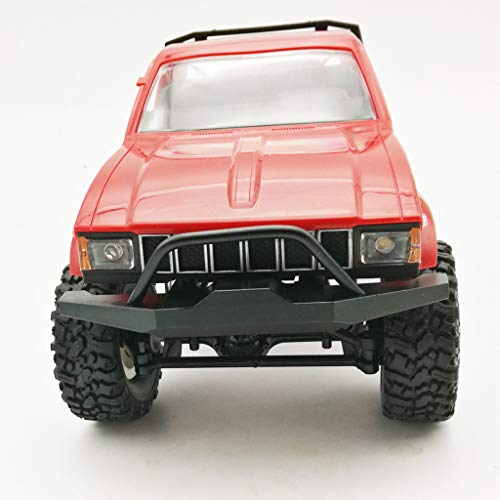 Binory Aluminum CNC Upgrade Metal Front Bumper Guard for WPL C14 C24 1/16 Car Vehicle Toy Model Accessories for Children(Black)