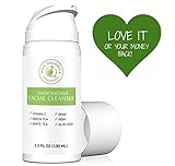 Natural & Organic Face Wash with Vitamin C - Anti Aging, Breakout & Wrinkle Reducing Face Cleanser for Clear & Reduced Pores - Antioxidant Face Wash For Oily, Dry & Sensitive Skin (3.3 Ounces)