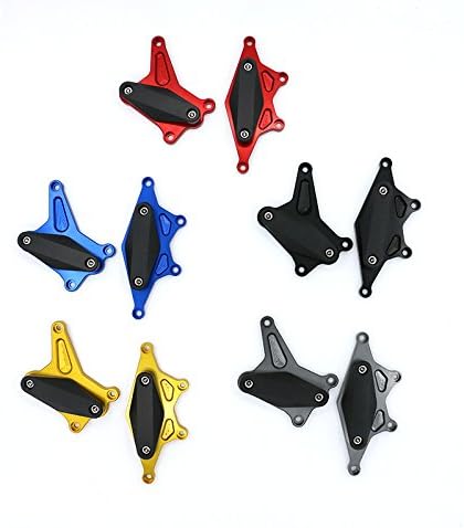 FocusAtOne Motorcycle CNC Aluminum Engine Crash Guard Side Protector Frame Slider Stator Cover for 2013-2017 Honda CB 500 CB500R CB500F CB500X CBR500R 2014 2015 2016 03-17 (Red)