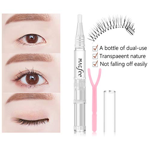 yiitay Double Eyelid Glue False Eyelashes Glue Eyelid Tape Glue with Y Stick - Lasting Transparent Eyelid Lift Styling Shaping Tools - Big eyes Makeup Accessories Tool