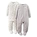 Just One You By Carters Unisex-Baby 2-Pack Footed Sleeper - Gray (9 Months)