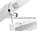 4FT LED Shop Linear Strip Light Fixture Linkable 40W 5200lm Replaces up to 2-Lamp T5HO/T8 Fluorescent Tube Low Bay Commercial Industrial 5000K 0-10V Dimmable, 1 Pack