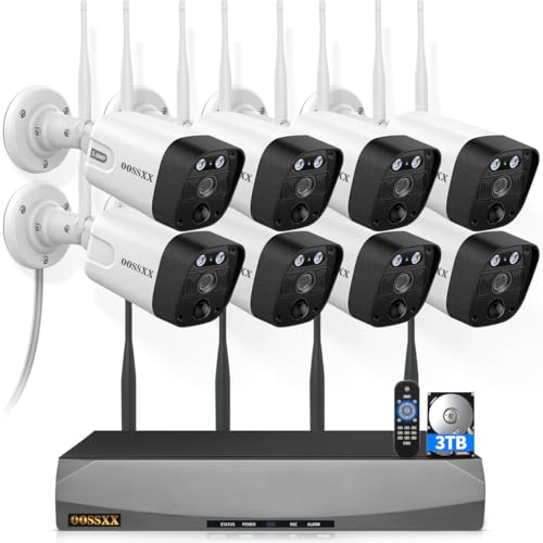 5MP Wireless Security Camera System with 8 Cameras