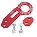Docooler Rear Tow Towing Hook for Universal Car Auto Trailer Ring (red)
