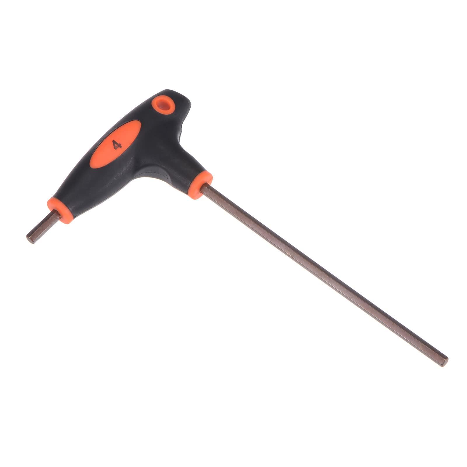 TOP-VIGOR 1Pcs 4mm Hex Key T-Handle, T Bar Dual End Wrench Spanner Allen Key for Home Repair and Mechanical Maintenance, Metric S2 Steel