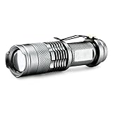 Fashion Outlet Mini 7W 400-lumen Adjustable Bright CREE LED Zoom Focus Flashlight Torch lamp