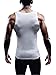 NELEUS Men's Athletic 3 Pack Compression Tank Top Dry Fit Undershirts,White,XL,EUR 2XL
