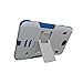 [iRhino] TM WHITE-BLUE Heavy Duty rugged impact Hybrid Case cover with Build In Kickstand Protective Case For Samsung galaxy Tab 4 8.0 inch T330 Tablet