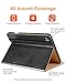DTTO for New iPad Air 5th/4th Generation Case 2022/2020 with Pencil Holder, Premium Leather Business Folio Stand Cover [2nd Pencil Charging] - Multiple Viewing Angles for iPad Air 10.9