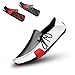 Ceyue Mens Loafers Casual Driving Shoes Leather Slip On Shoes Breathable Stitched Walking Shoes Black 12