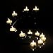 AGPTEK 100 PCS Flameless Tea Lights, Battery Operated No Flicker Steady LED Candles for Holidays Party Wedding - Warm White