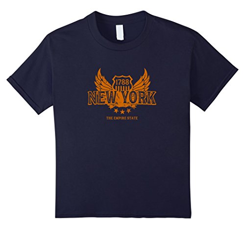 Kids New York NY T-Shirt Vintage Motorcycle Retro Biker Tee 6 Navy