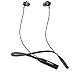 DolTech Bluetooth Headphones Hi-Fi Stereo Wireless Headphones Magnetic Earbuds Ultra Flexible Lightweight Neckband Sports Sweatproof With Mic In Ear Earphones Music Time Up To 13 Hours (Black)