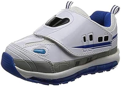 不明 光る靴 プラレール プラレール 靴 N700 男の子 ピカピカ光る マジック キッズスニーカー 子供靴 サイドがキラキラ光る靴 Led光る 新幹線 鉄道 トミカ プラレール光る靴 15cm ホワイト 不明 運動靴 スニーカー Amazon