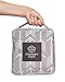 Monkey Mat - Plush Mat | Lightweight Luxuriously Soft Waterproof Picnic Travel Blanket with Corner Weights - 5' x 5' (Gray Arrows)
