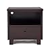 Simmons Kids Rowen Nightstand, Black Espresso