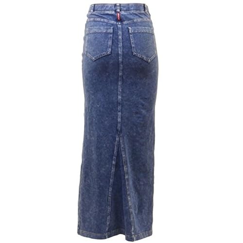 hardtail long denim skirt