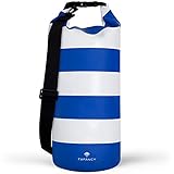 Dry Bag Waterproof - 2l, 10L, 15L - Floating Striped Dry Sack Keeps Gear Dry for Kayaking, Hiking, Beach, Canoeing, Boating, Rafting, Camping