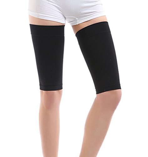 ieasysexy Hot Sale Elastic Breathable Stretch Skinny Leg Weight Loss Wrap Belt Massager Slimming Thigh Leg Shaper Compression Socks Burn Fat Thin Leg Socks for Women Lady(1 Pair)