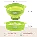 Colonel Popper Microwave Popcorn Popper Maker - Silicone Hot Air Pop Corn Bowl (Green)