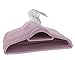 Velvet Hangers with Accessory Bar - for Shirts, Dresses, and Delicate Clothing - Non-Slip Velvety Smooth Texture - Slim Space Saving Design- Light Purple -50 Pack Set with Pink Bonus Hanger!-18