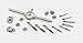 eoocvt 31pcs Mini HSS Tap and Die Set M1 M1.1 M1.2 M1.4 M1.6 M1.8 M2 M2.2 M2.5
