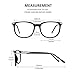 GQUEEN Fashion Fake Glasses Non Prescription Glasses Clear Lens Glasses Nerd Plain Frames Women Men, 201579