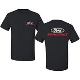 Ford Racing Logo Performance Motorsports Car Enthusiasts Truck Cars and Trucks Front and Back Men's T-Shirt