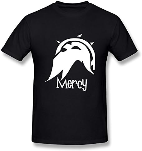 Edongquwe Mens Funny Tee Overwatch Mercy Black XL