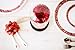 HOMESEASONS Enchanted Rose,Beauty and The Beast Red Rose, Pre-Lit Silk Rose in Glass Dome (Red)
