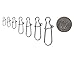 Dr.Fish 100 Pack Duo Lock Fishing Snaps Stainless Steel 26-220LB Lure Snaps Freshwater Saltwater Quick Change Speed Fishing Line Weights Clips